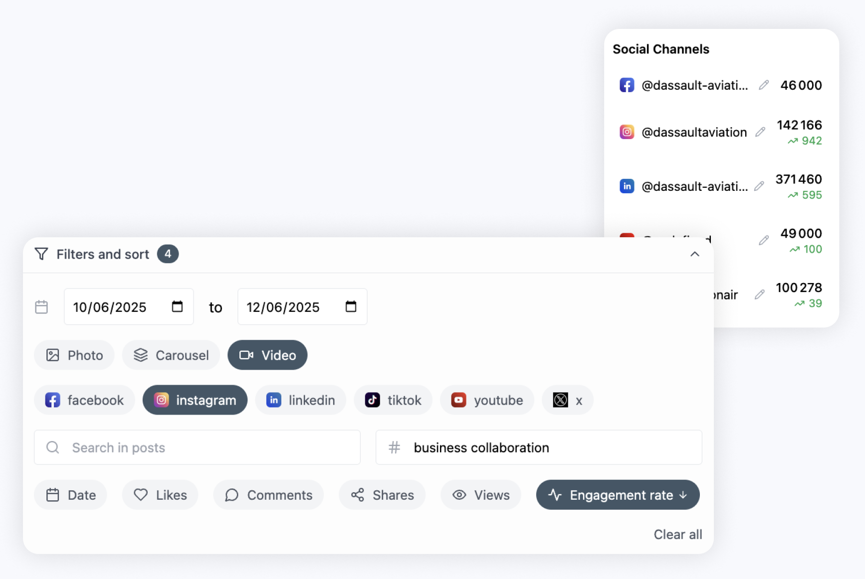 Flux trié avec badges de priorité